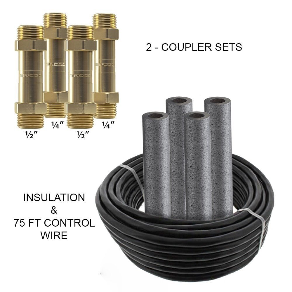 MRCOOL 75ft Line Set Coupler Kit for DIY Single Zone and Multizone 9K, 12K & 18K Air Handlers - 1/4" x 1/2" - Premium Accessories from MRCOOL - Just $378! Shop now at Express Lane HVAC
